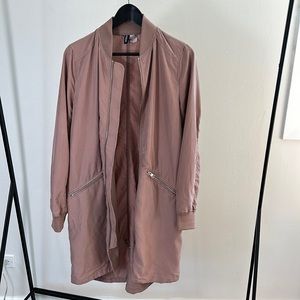 H&M lightweight jacket in Pink Medium with zips